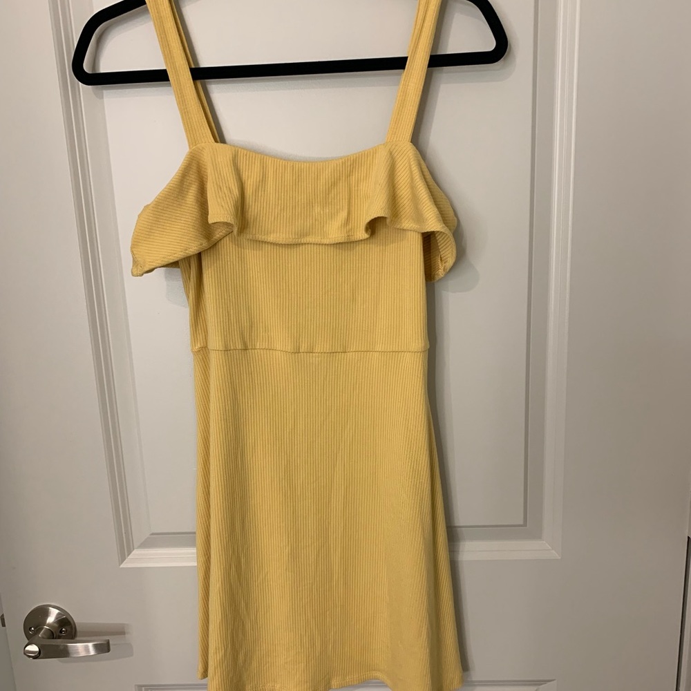 Yellow mini dress